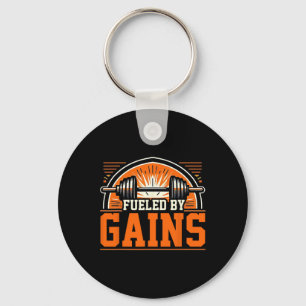 Fueled 1 By Gain Bodybuilding Gym  Key Ring