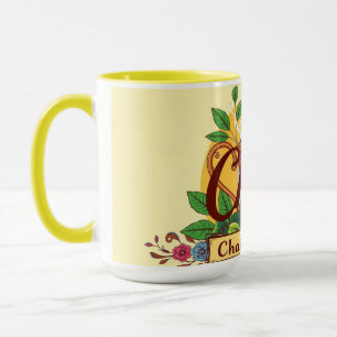 Fueled By Chai & Tawakkul   Floral Islamic Teapot  Mug