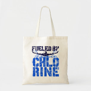 Fueled by Chlorine Swimming Swimmer Pool Tote Bag