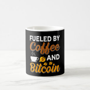 FUELED BY COFFEE AND BITCOIN COFFEE   MUG