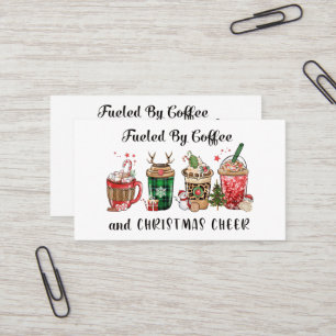 Fueled by Coffee and Christmas Cheer Business Card