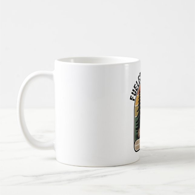 Fueled by Coffee Retro Camp  Mug (Left)