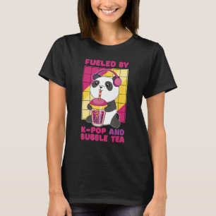 Fueled by K Pop and Bubble Tea Korean Heart Love K T-Shirt