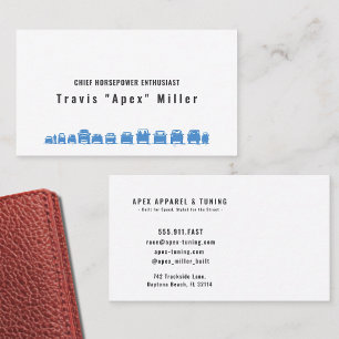 Fueled by Passion, Driven by Blue: Premium Custom Business Card