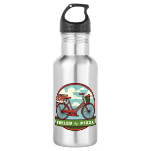 Fueled By Pizza Bike 532 Ml Water Bottle
