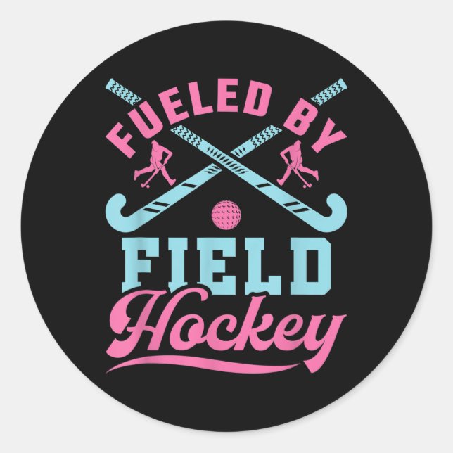 Fueled  classic round sticker (Front)