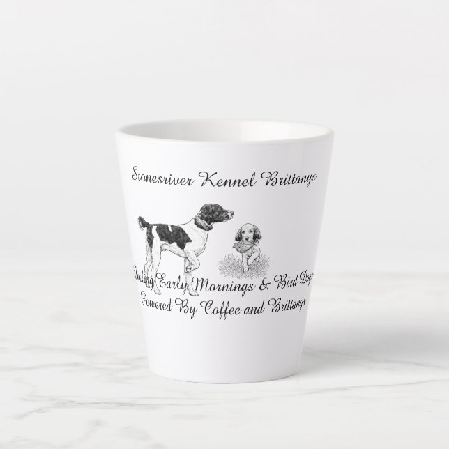 Fueling Early Mornings & Bird Dogs  Latte Mug (Front)