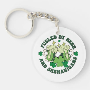 Fuelled By Beer And Shenanigans Key Ring