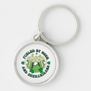 Fuelled By Beer And Shenanigans Key Ring