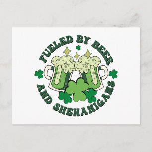 Fuelled By Beer And Shenanigans Postcard