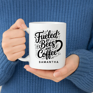 Fuelled by Bees & Coffee Gift for Bee Keeper  Mug