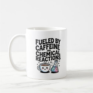 Fuelled by Caffeine and Chemical Reactions Kawaii Coffee Mug