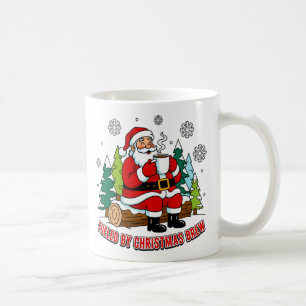 Fuelled by Christmas Brew Santa Art Coffee Mug