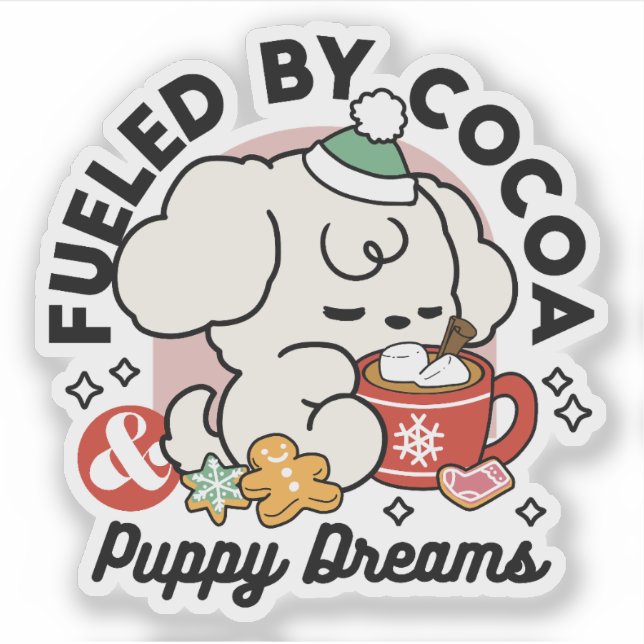 Fuelled by Cocoa and Puppy Dreams – Cute Winter Do (Front)