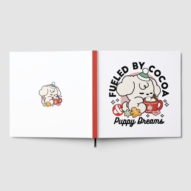 Fuelled by Cocoa and Puppy Dreams – Cute Winter Do Guest Book (Full)