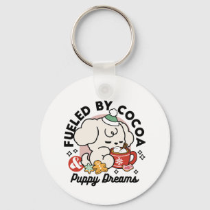 Fuelled by Cocoa and Puppy Dreams – Cute Winter Do Key Ring