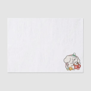 Fuelled by Cocoa and Puppy Dreams – Cute Winter Do Tissue Paper