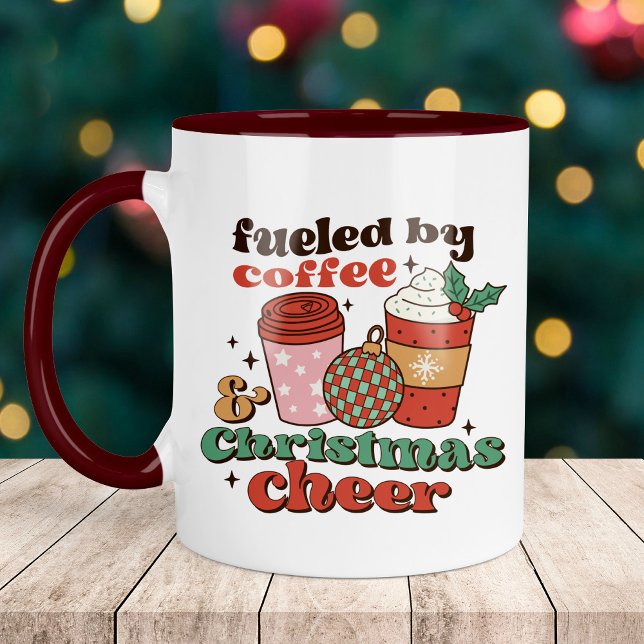 Fuelled by Coffee and Christmas Cheer Coffee Mug (Creator Uploaded)