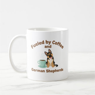 Fuelled by Coffee and German Shepherds Dog Lover Mug