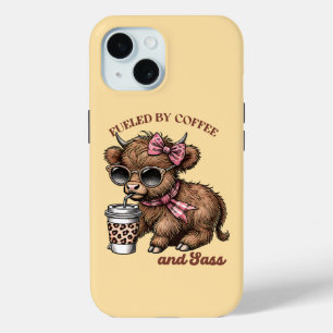 Fuelled by Coffee and Sass iPhone 15 Case