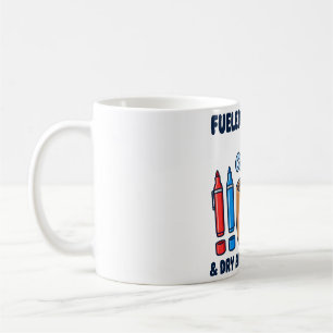 Fuelled by Coffee Dry Erase Markers Mug