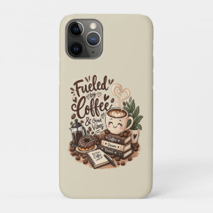 Fuelled by Coffee & Good Vibes – Cute Coffee Lover iPhone 11 Pro Case