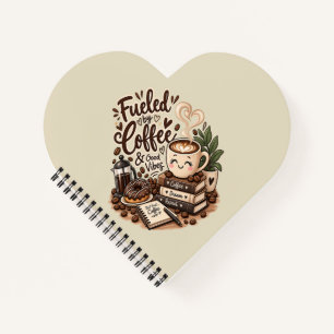 Fuelled by Coffee & Good Vibes – Cute Coffee Lover Notebook
