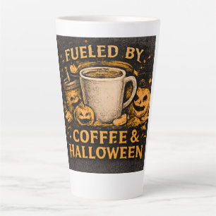 Fuelled By Coffee & Halloween Latte Mug