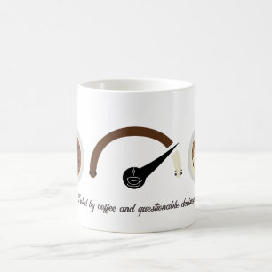 Fuelled by Coffee&Questionable Decisions Low Energ Coffee Mug