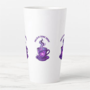 Fuelled by Cosmic Energy Galaxy Coffee Cup Sticker