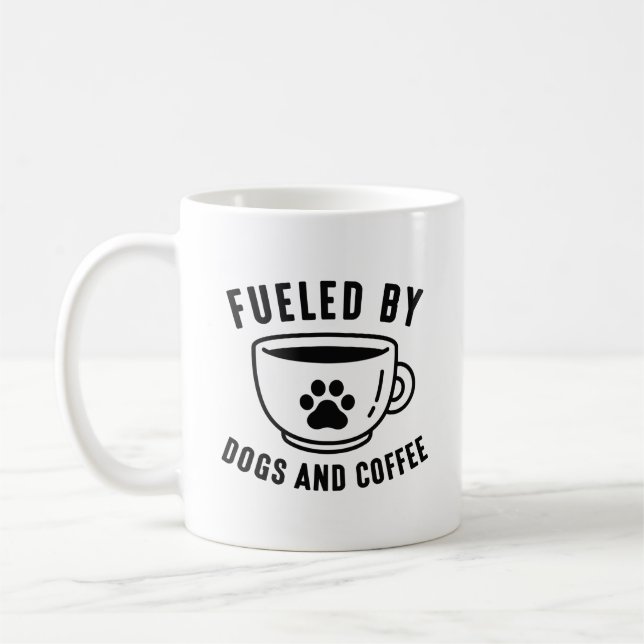 Fuelled By Dogs And Coffee Mug (Left)