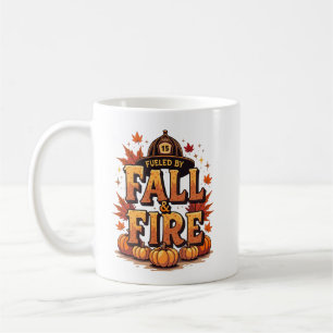 Fuelled by Fall & Fire – Cosy Autumn Firefighter Coffee Mug