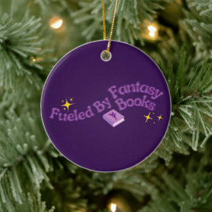 Fuelled By Fantasy Books Ceramic Ornament