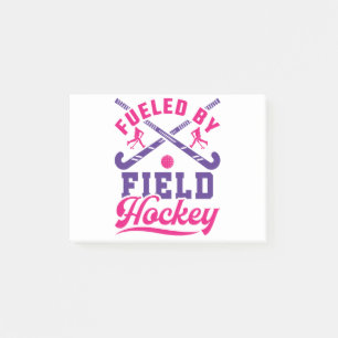 Fuelled by Field Hockey Cute Player Team Post-it Notes