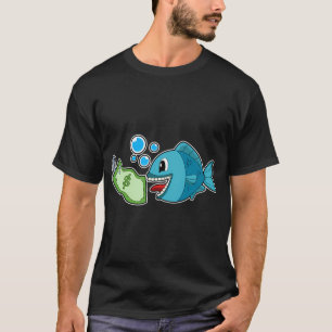 Fuelled by fishing and beer vintage style: funny f T-Shirt