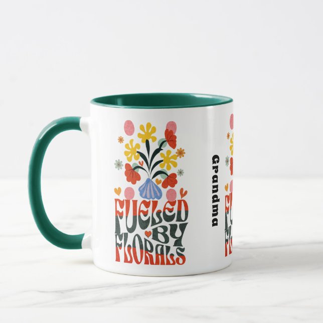 Fuelled By Florals Mug (Left)