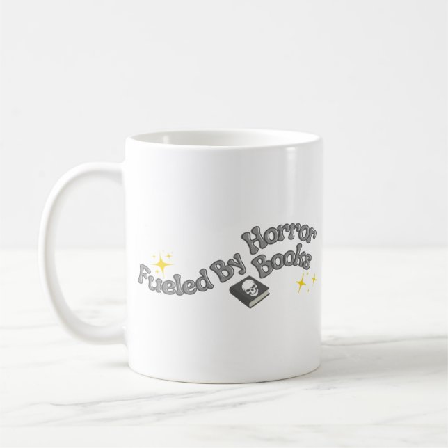 Fuelled By Horror Books Coffee Mug (Left)