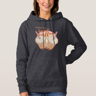fuelled by iced coffee. iced coffee lovers gift hoodie