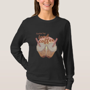 fuelled by iced coffee. iced coffee lovers gift T- T-Shirt