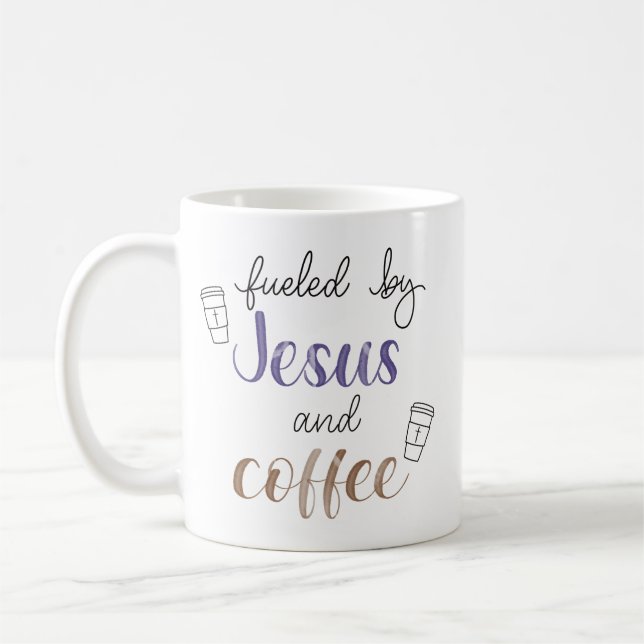 Fuelled by Jesus and coffee Mug (Left)