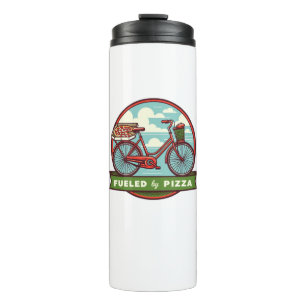 Fuelled By Pizza Bike Thermal Tumbler