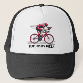 Fuelled By Pizza Cyclist Trucker Hat