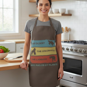 Fuelled by Plants Vegan Vegetarian Retro Apron