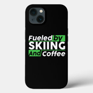 Fuelled by skiing and coffee Skiing Lover iPhone 13 Case
