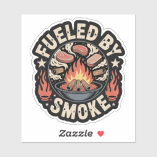 Fuelled by Smoke – BBQ Fire Pit Emblem 
