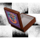 Fuelled by Sunsets Cute Cottage Core | Gift Box<br><div class="desc">Fuelled by Sunsets offers a sanctuary where the soul can find peace amidst the beauty of the countryside. Colourful,  monogrammed Cottage Core on a purple background. Gift box.</div>