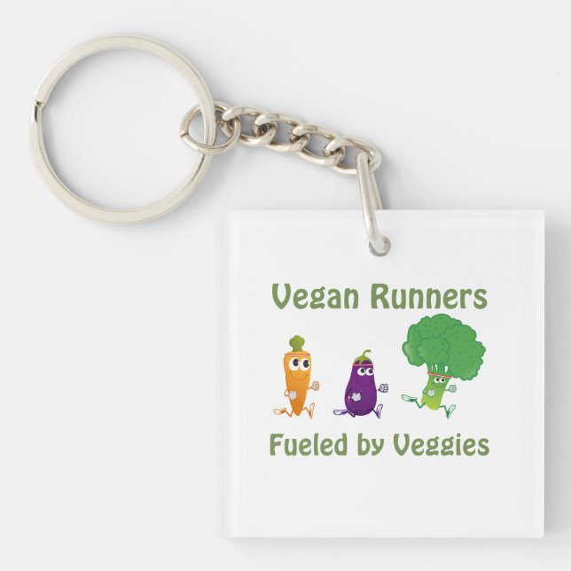Fuelled by Veggies Key Ring (Front)