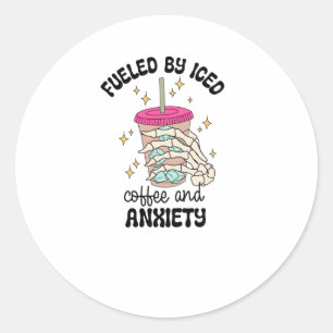 Fuelled  classic round sticker