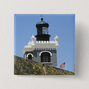 Fuerte San Felipe del Morro's grey castellated 15 Cm Square Badge