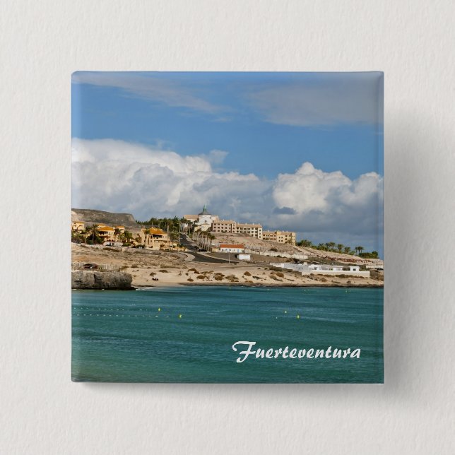 Fuerteventura 15 Cm Square Badge (Front)